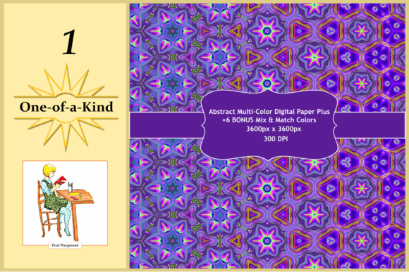 Abstract Multi-Color Digital Paper Plus: A Designer's Secret Weapon