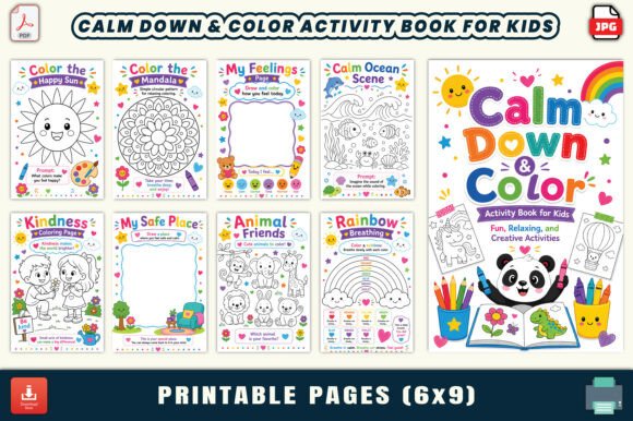 Calm Down & Color Activity Book for Kids: A Designer's Review