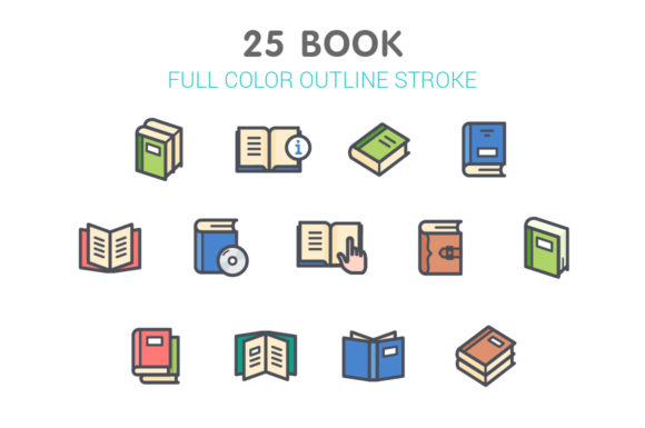 Master Your Visuals with Book Line with Color Icon