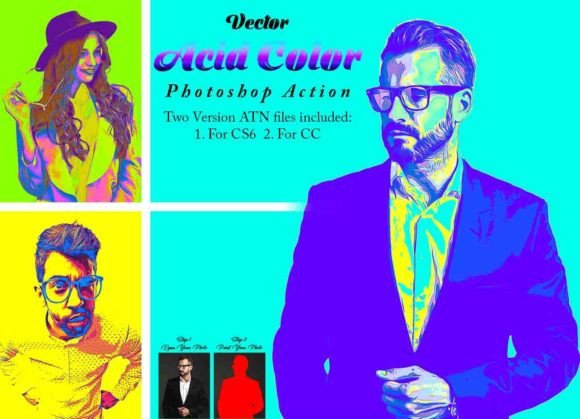 Transform Photos with Vector Acid Color Action