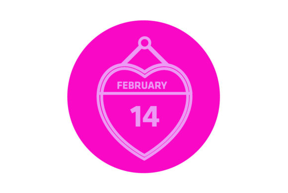 Valentine Icon Calendar Line Color: A Fresh Take on Festive Design